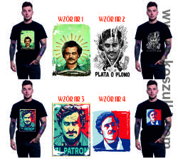 Narcos Pablo Escobar 8 wzorów - koszulka męska