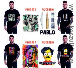 Narcos Pablo Escobar 8 wzorów - koszulka męska