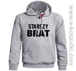 Starszy Brat - bluza męska z kapturem - melanżowy