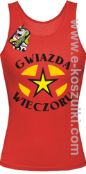 Gwiazda wieczoru - top damski czerwony