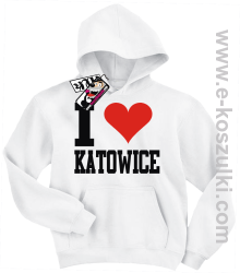 I love Katowice bluza dziecięca - biały