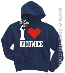 I love Katowice bluza dziecięca - granat