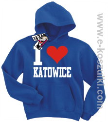 I love Katowice bluza dziecięca - niebieski