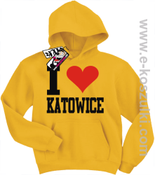 I love Katowice bluza dziecięca - żółty