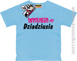 Wnusia dziadziusia koszulka dziecięca - błękitny