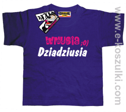 Wnusia dziadziusia koszulka dziecięca - fioletowy