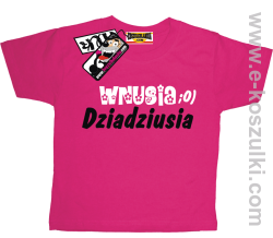 Wnusia dziadziusia koszulka dziecięca - różowy