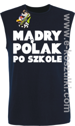 Chcieć to sobie możesz  - bezrękawnik męski granatowy