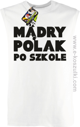 Chcieć to sobie możesz  - bezrękawnik męski biały