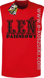 Leń patentowy - bezrękawnik męski czerwony