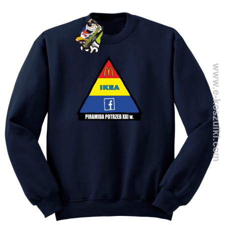 Piramida potrzeb XXIw - zabawna bluza bez kaptura