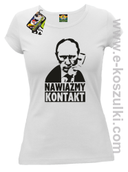 Nawiążmy kontakt Putin - koszulka damska biała