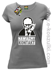 Nawiążmy kontakt Putin - koszulka damska szara