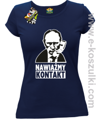Nawiążmy kontakt Putin - koszulka damska granatowa