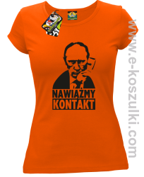 Nawiążmy kontakt Putin - koszulka damska pomrańczowa