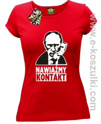 Nawiążmy kontakt Putin - koszulka damska czerwona