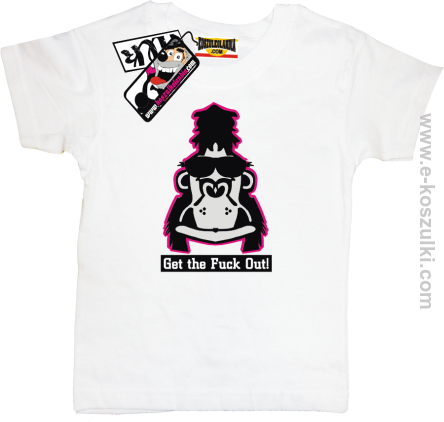 Zizzi Gorilla Get the Fuck Out - koszulka dziecięca 