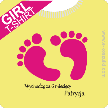 Wychodzę za 6 miesięcy Patrycja - koszulka damska o kroju męskim