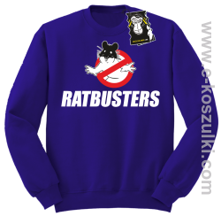 Ratbusters - bluza z nadrukiem bez kaptura fioletowa