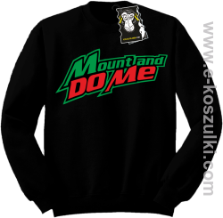 Mount and do me - modna bluza bez kaptura czarna