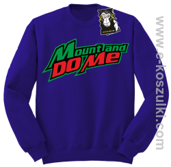 Mount and do me - modna bluza bez kaptura fioletowa
