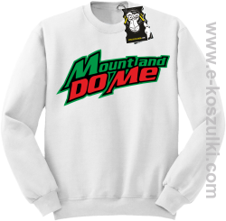 Mount and do me - modna bluza bez kaptura biała