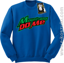 Mount and do me - modna bluza bez kaptura niebieski