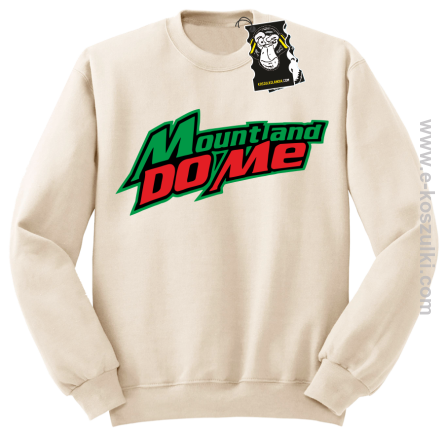 Mount and do me - modna bluza bez kaptura beżowa