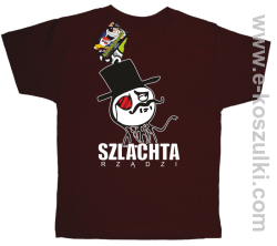 Szlachta rządzi - koszulka dziecięca brązowa
