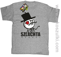Szlachta rządzi - koszulka dziecięca melanżowa