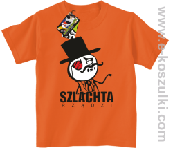 Szlachta rządzi - koszulka dziecięca pomarańczowa