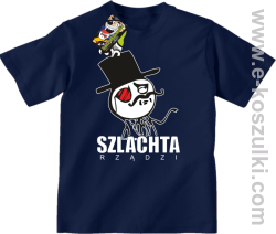 Szlachta rządzi - koszulka dziecięca granatowa