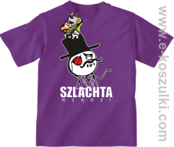 Szlachta rządzi - koszulka dziecięca fioletowa