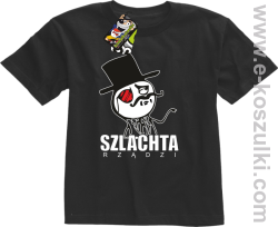 Szlachta rządzi - koszulka dziecięca czarna