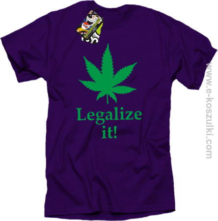Legalize it gandzia ganja - koszulka męska
