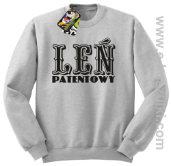 Leń patentowy - bluza bez kaptura melanż