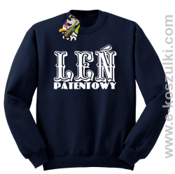 Leń patentowy - bluza bez kaptura granatowy