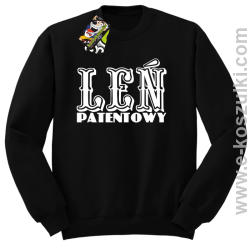 Leń patentowy - bluza bez kaptura czarny