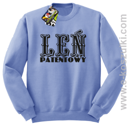 Leń patentowy - bluza bez kaptura błękitny