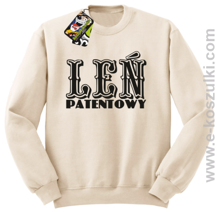 Leń patentowy - bluza bez kaptura beżowy