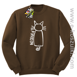 Kociara - bluza bez kaptura brązowy