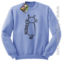 Kociara - bluza bez kaptura błękitna
