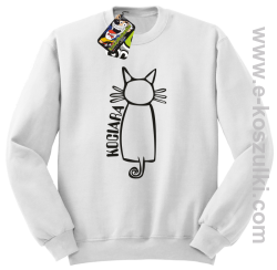 Kociara - bluza bez kaptura biała