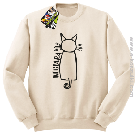 Kociara - bluza bez kaptura beżowa