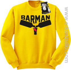 barman - bluza barmańska bez kaptura żółta
