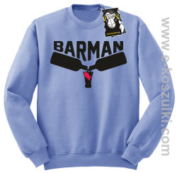 barman - bluza barmańska bez kapturabłękitna