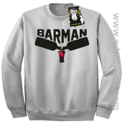 barman - bluza barmańska bez kaptura melanż
