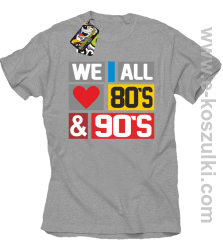 We All love 80s & 90s - koszulka męska melanżowa