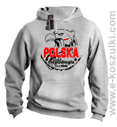 POLSKA WIELKA NIEPODLEGŁA - bluza z kapturem melanż 