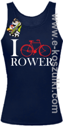 I love rower - top damski granatowy